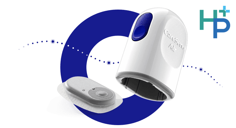 CareSens Air — เซ็นเซอร์และแอปพลิเคเตอร์แบบออลอินวัน ไม่ต้องประกอบแยก